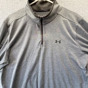 Under Armour Pullover Mens XL Quarter Zip Heathered Heatgear Loose Performance